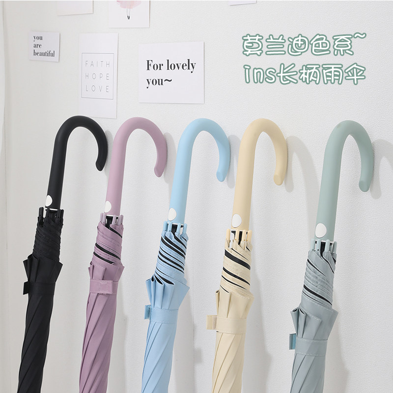 骨长雨伞女 风加大加固男日系加厚抗风大号自动直杆伞