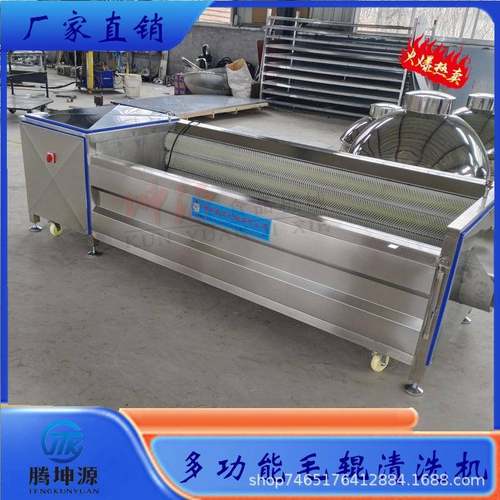 毛刷清洗机花生土豆红薯藠头生姜黄姜马蹄莲藕清洗机大功率设备