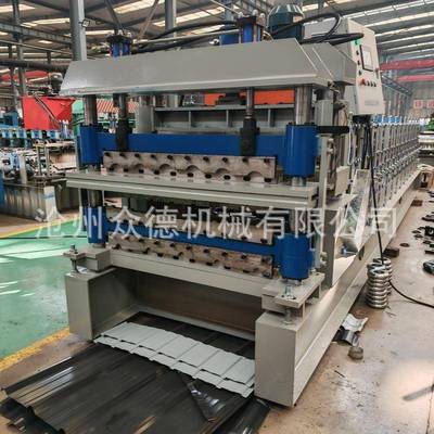 彩钢压瓦机冷弯成型机800仿树脂瓦机型材910840仿树脂设备供应