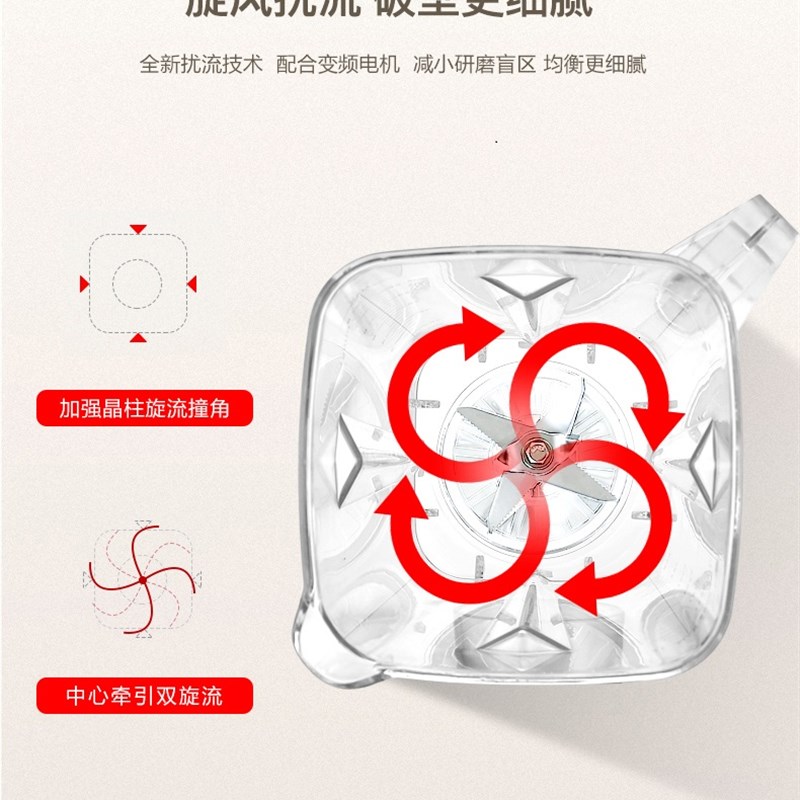破壁机配件通用豆浆机沙冰机榨汁机杯子料理杯冰沙机果汁杯体总成