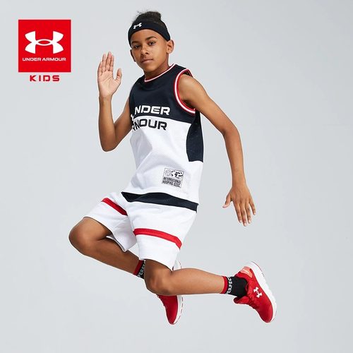 安德玛儿童夏季男童篮球运动套装