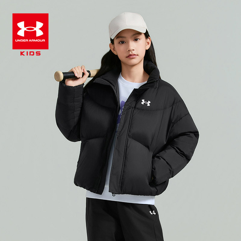 安德玛童装儿童潮流嘻哈风羽绒服