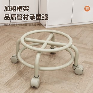 凳 万向轮小凳子家用滑轮小圆凳客厅沙发矮凳儿童带轮小凳子换鞋