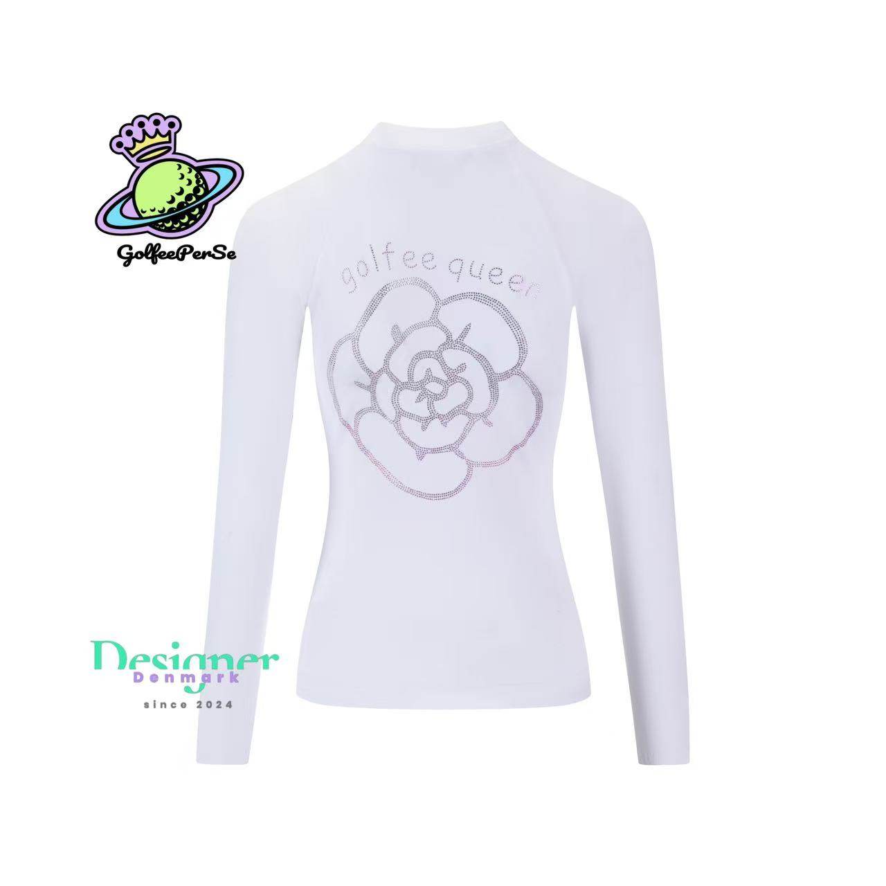 「廖廖同款」GolfeeQueen bare-fit 高尔夫女入门上装秋季穿搭