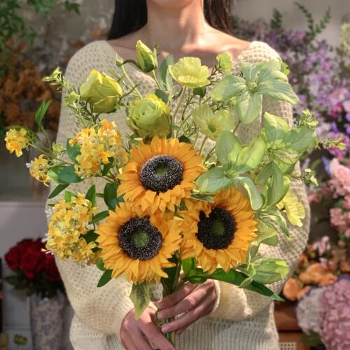 仿真花向日葵太阳花玫瑰花假花