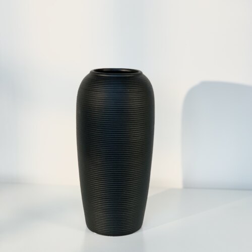现代北欧陶瓷花瓶纯手工创意工艺品客厅桌面样品间软装装饰品摆件