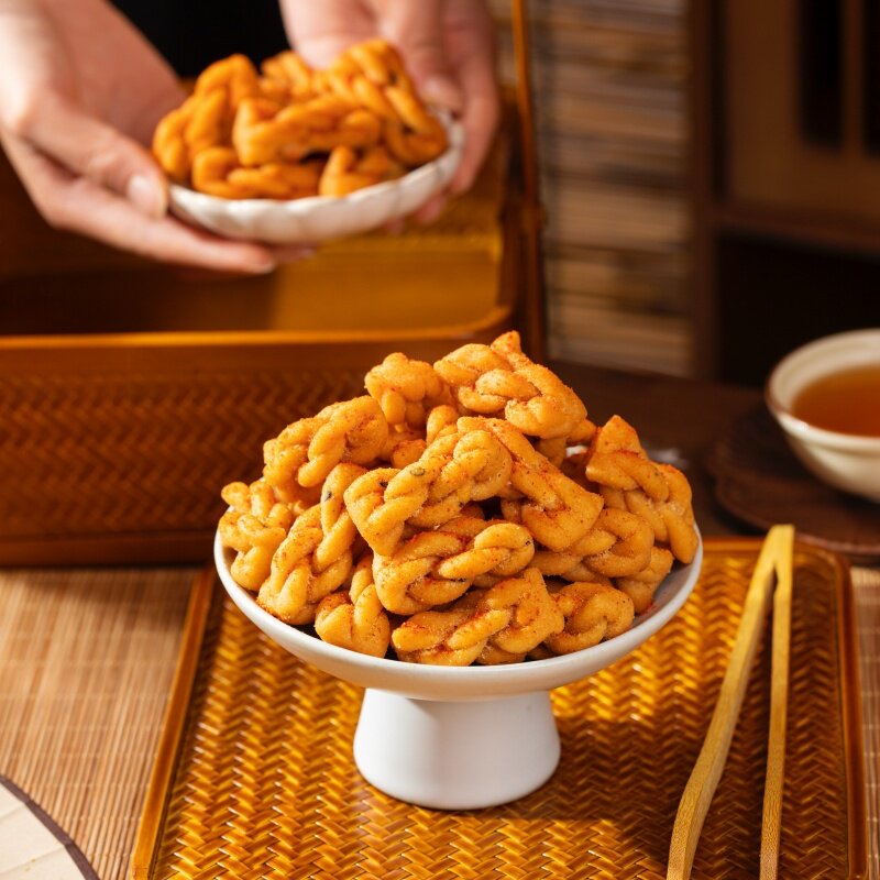 减油网红香酥小麻花5斤特惠装商用批发小吃零食