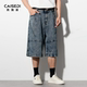 男士 凯施迪休闲牛仔短裤 新品 松紧宽松百搭水洗七分裤 男款 2025夏季