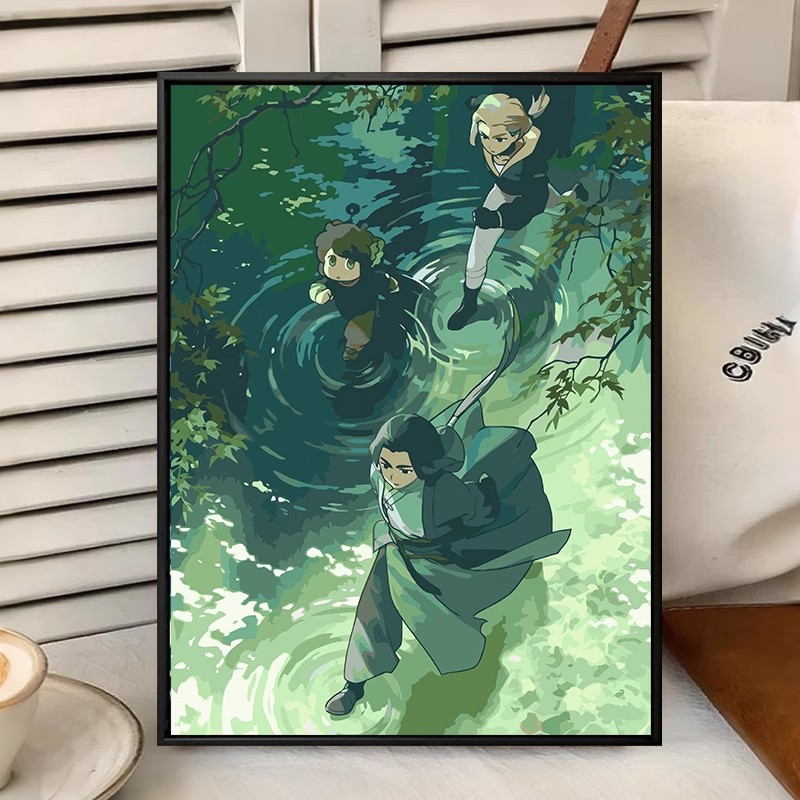 罗小黑战记2卡通动漫国潮装饰画小众人物风景动画卧室客厅摆挂画