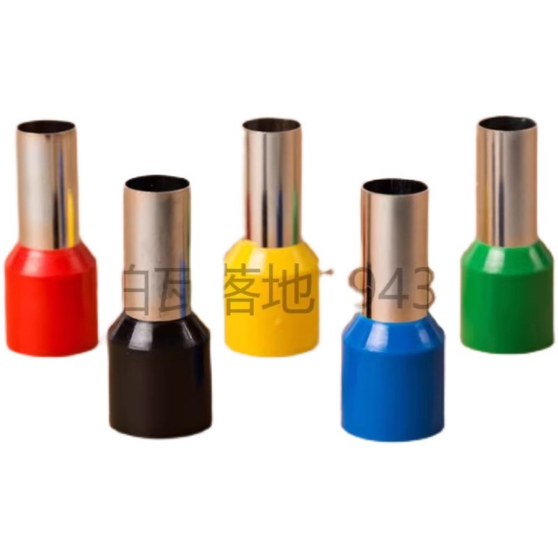 E95- 欧式端子冷压 插针管型端子铜鼻子 针型接线端子100只