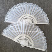 蕾丝扇子大尺寸折扇西班牙扇蕾丝扇厘米白色蕾丝舞蹈扇子
