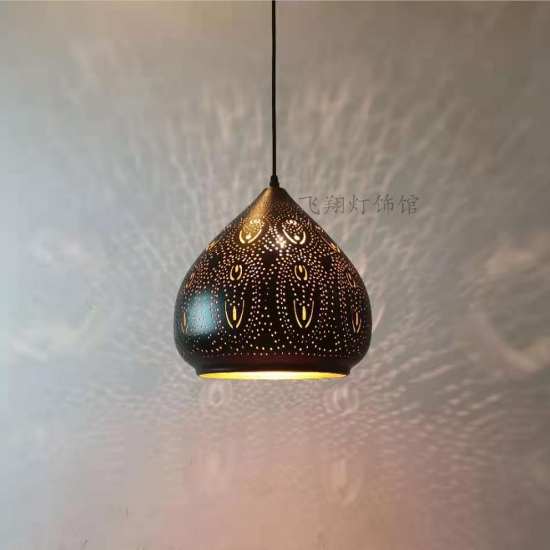 东南亚复古吊灯泰式阿拉伯风格会所酒吧台设计师装饰艺术灯具