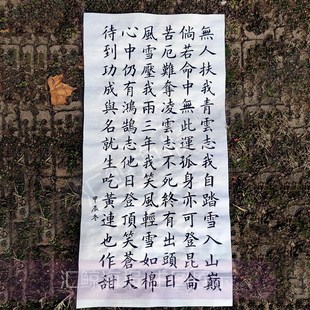 手写书法徐霞客青云志代笔代写欧楷颜楷书真迹原手稿订制毛笔作品