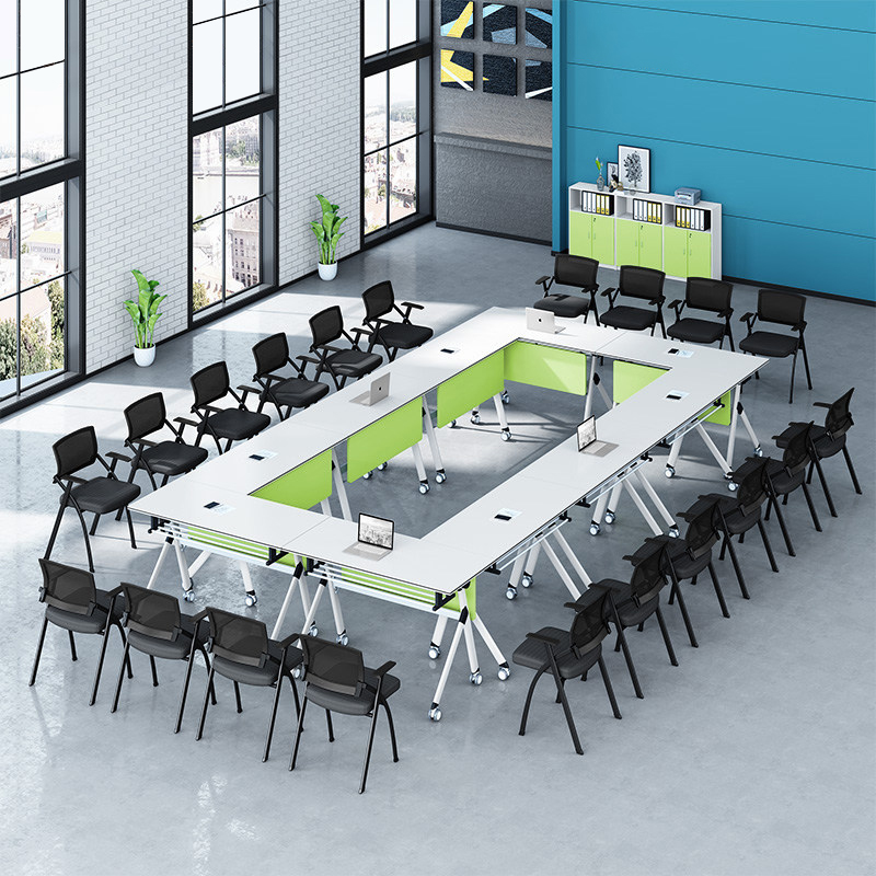 折叠培训桌会议桌辅导班课桌椅多功能长条桌北京办公家具
