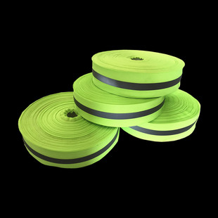 反光条荧光黄警示带警戒线隔离带红色警示带米安全警示线加厚