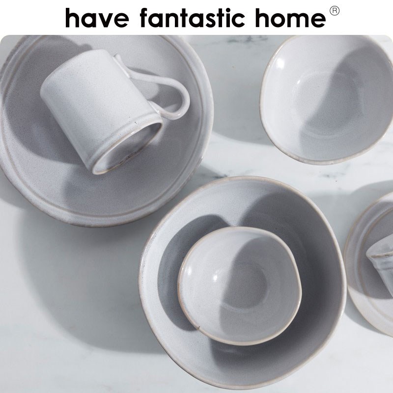 好物hve家用餐盘创意复古陶瓷碗盘餐具装点心碟子盘子