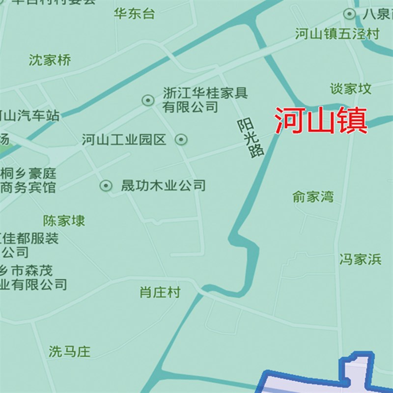 2021新款桐乡市地图贴图办公室挂图高清防水墙壁贴超大装饰画定制