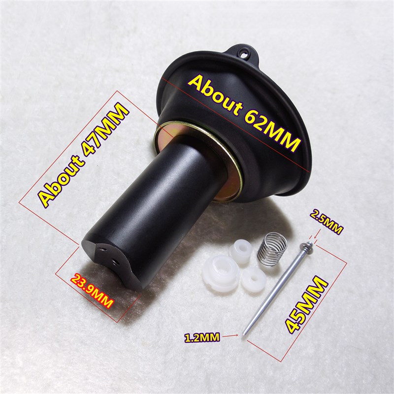 小板鼓摩托车FZR250米库尼化油器柱塞膜片总成  配油针