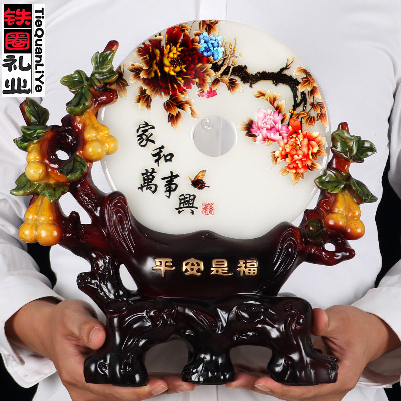 平安扣办公室家居新房客厅电视柜酒架装饰工艺品乔迁新居礼品,家居饰品,装饰摆件,淘宝优惠券,粉丝福利购,淘宝优惠卷