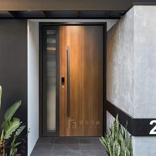 轻奢铸铝别墅大门双开门防爆门入户门子母进户农村自建大门防盗门