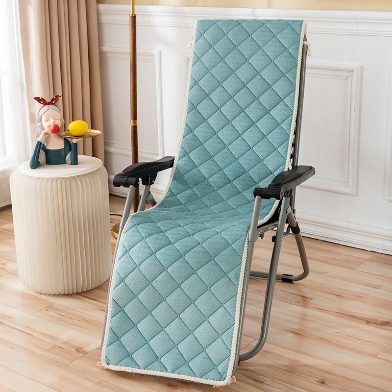 冬季躺椅垫子办公室坐垫靠背一体加厚防滑午睡午休折叠床摇椅垫子