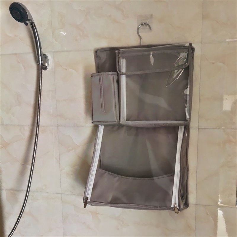 浴室防水挂袋卫生间收纳整理袋可放吹风机纸巾收纳袋洗澡间防水袋