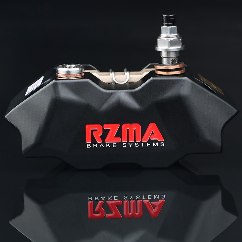 rzm瑞祖玛刹车卡钳小辐射碟刹泵对四活塞CNC阳极处理D纹铝合金