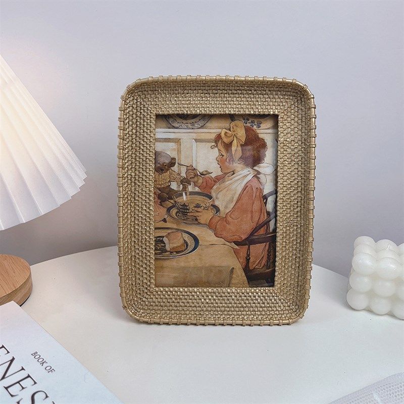 法式复古相框金色方形油画装饰画画框摆台客厅卧室家居桌面,家居饰品,油画,淘宝优惠券,粉丝福利购,淘宝优惠卷