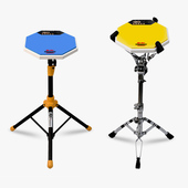 汉旗哑鼓汉牌哑鼓垫装 架子鼓练习节拍器寸打击板电子加计数