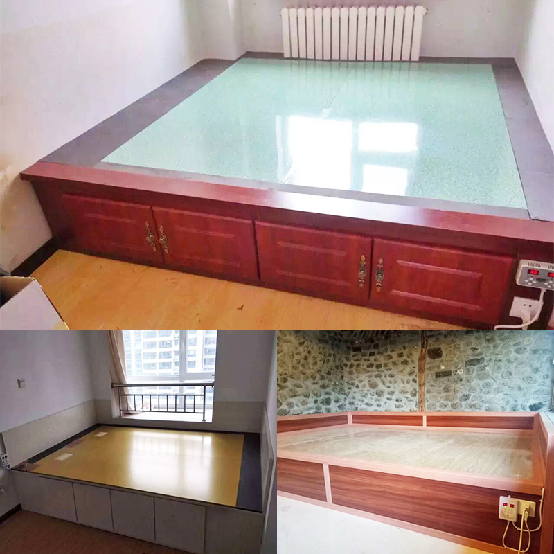 韩国电热炕板家用电炕可调温碳纤维电热板电地暖东北电火炕电暖器