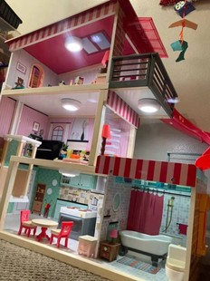 过家家房子豪华别墅大号娃娃屋木质女童一9公房娃娃家