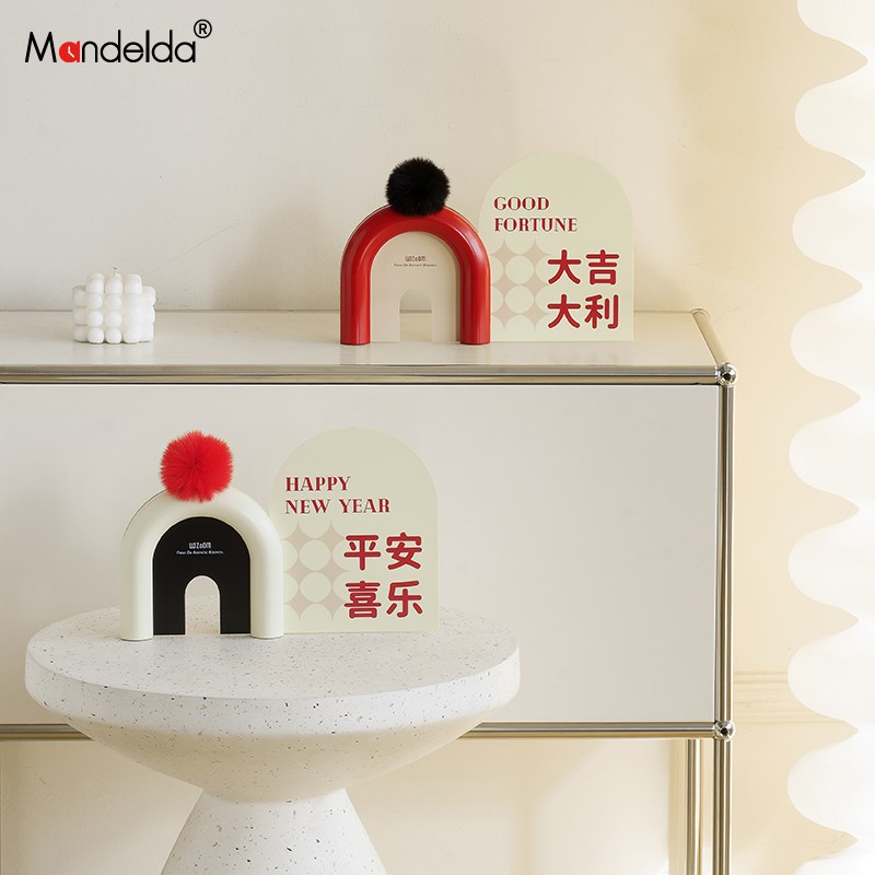 Mndeld平安喜乐摆件客厅玄关电视柜酒柜装饰乔迁新家居高档礼品