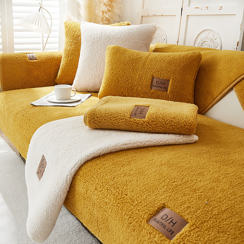 毛绒沙发垫冬季款保暖加厚毛毯坐垫防滑沙发罩档靠背盖布,居家布艺,沙发垫,淘宝优惠券,粉丝福利购,淘宝优惠卷