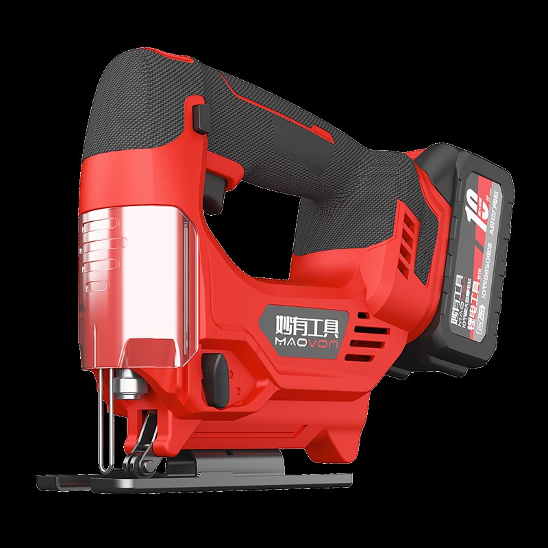 妙有无刷曲线锯锂电木工切割机充电式多功能手提拉花锯木工工具