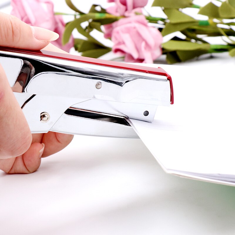 订书器益而高828L 828M 828手握式订书机中号钉书机手动学生用省