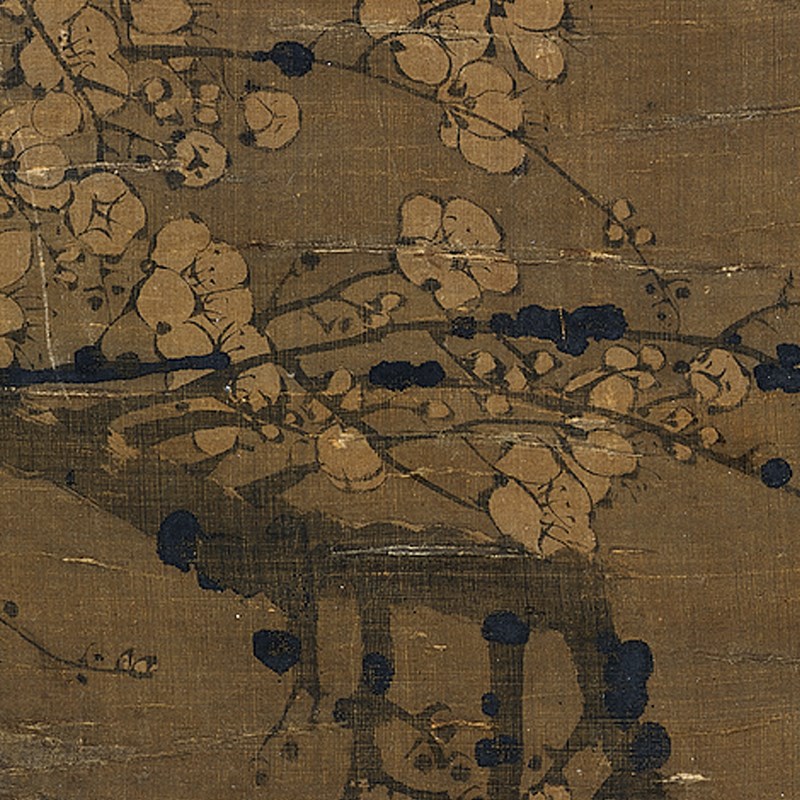 陈宪章万玉图传统梅兰竹菊画临摹范本中式装饰画艺术绢布画心墨梅