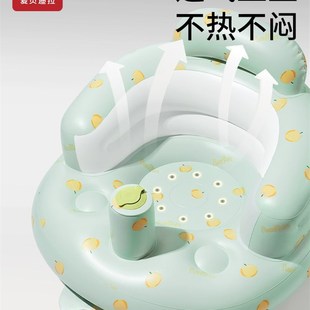 婴儿学坐椅d宝宝训练坐立神器防摔充气小沙发坐着靠枕儿童做座椅
