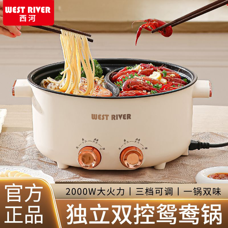 德国正品电煮锅家庭版鸳鸯锅电火锅家用多功能宿舍电热火锅电热炉