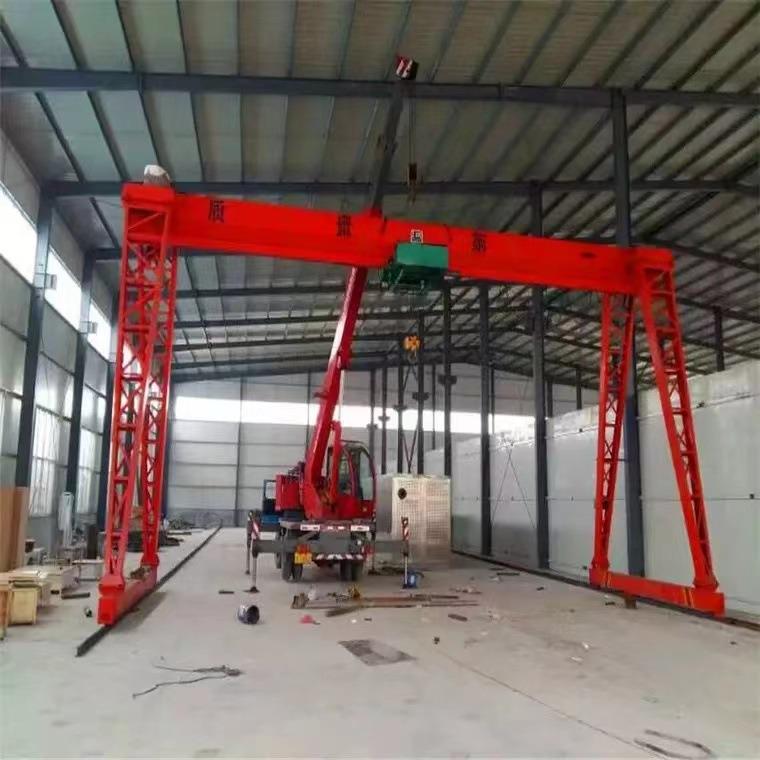 厂家直供单梁门式起重机工厂车间室外搬运用电动龙门吊