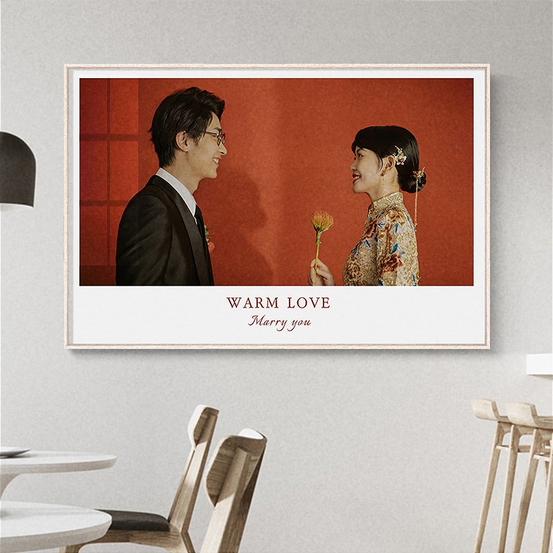 影楼水晶婚纱照相框挂墙放大洗照片结婚照全家福宝宝照九宫格设计