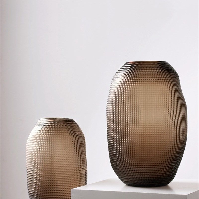 创意波点艺术玻璃瓶客厅大圆肚口径水养鲜插器软装饰品,家居饰品,花瓶,淘宝优惠券,粉丝福利购,淘宝优惠卷