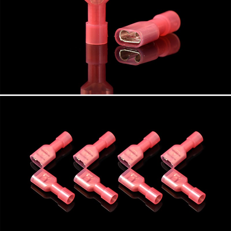 尼龙母全绝缘端子FDFN1-0 插簧 冷压端头对插端子母插簧1000只