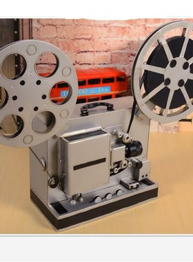 复古工业风老式电影放映机模型摄影道具咖啡店装饰摆件店铺橱窗陈
