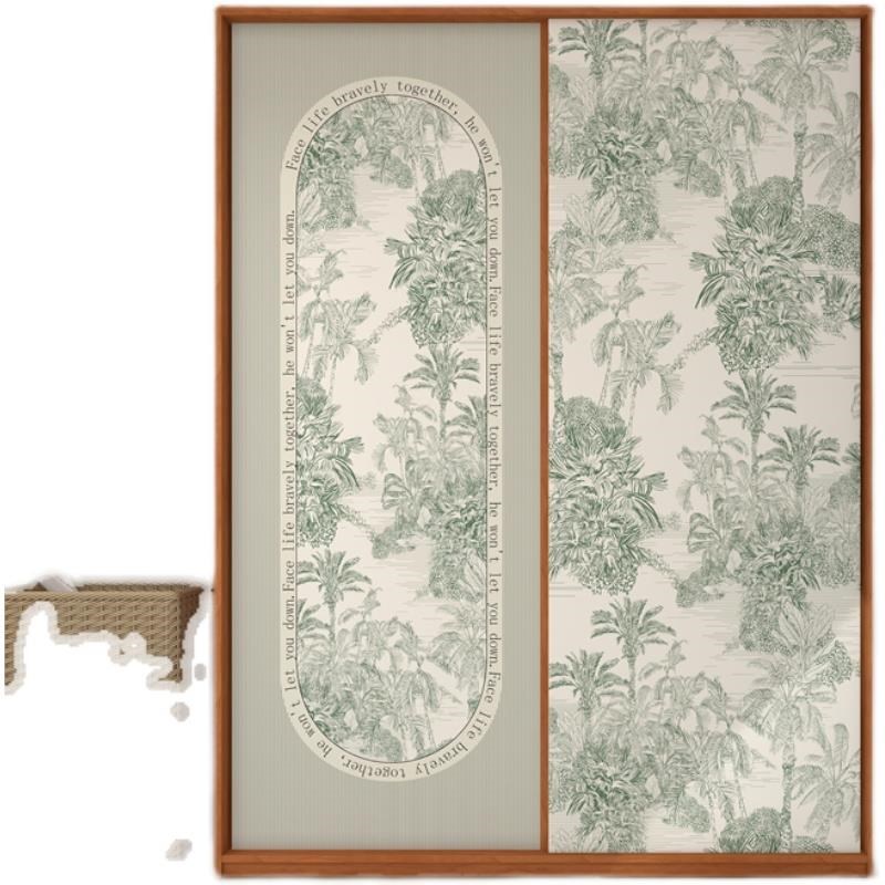 复古衣柜门贴纸自粘电梯门柜子入户门玻璃门推拉门改造贴膜翻新贴