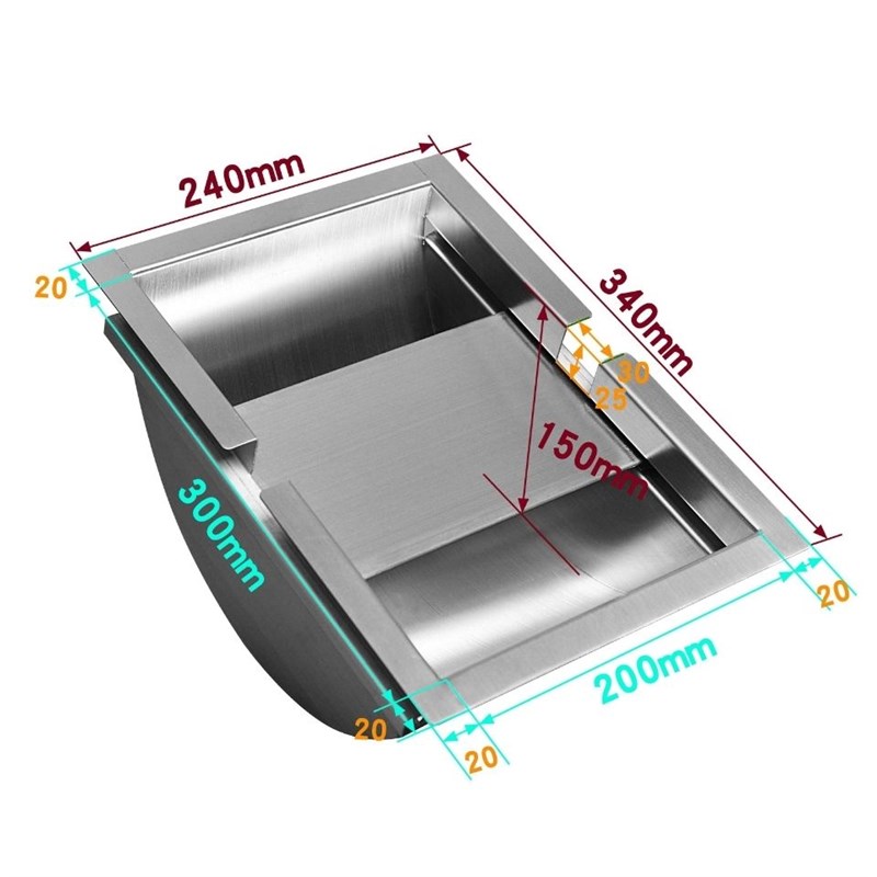 银行医院柜台不锈钢钱槽 售票窗口通道取款收银槽 支持定制