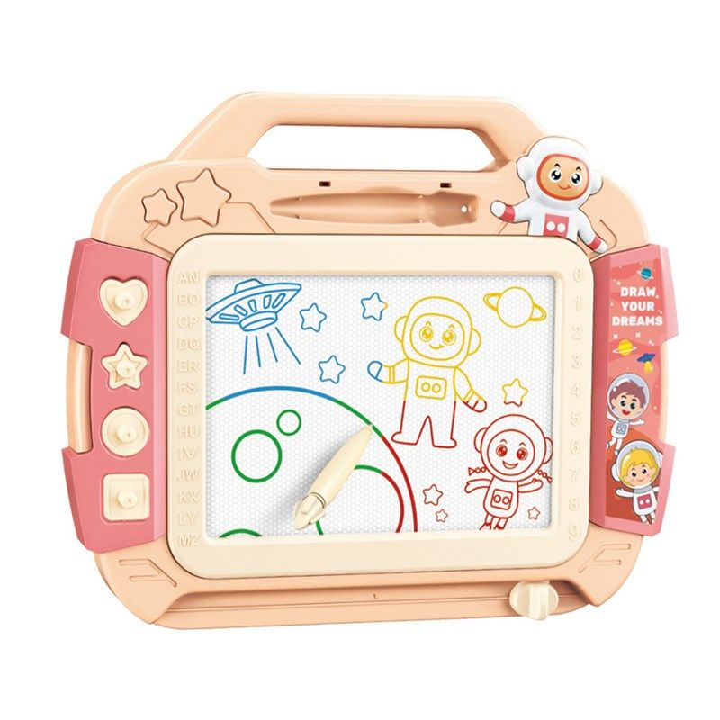 儿童磁性彩色画板二合一拼图绘画写字桌一键消除临摹学习科教,玩具/童车/益智/积木/模型,画板,淘宝优惠券,粉丝福利购,淘宝优惠卷