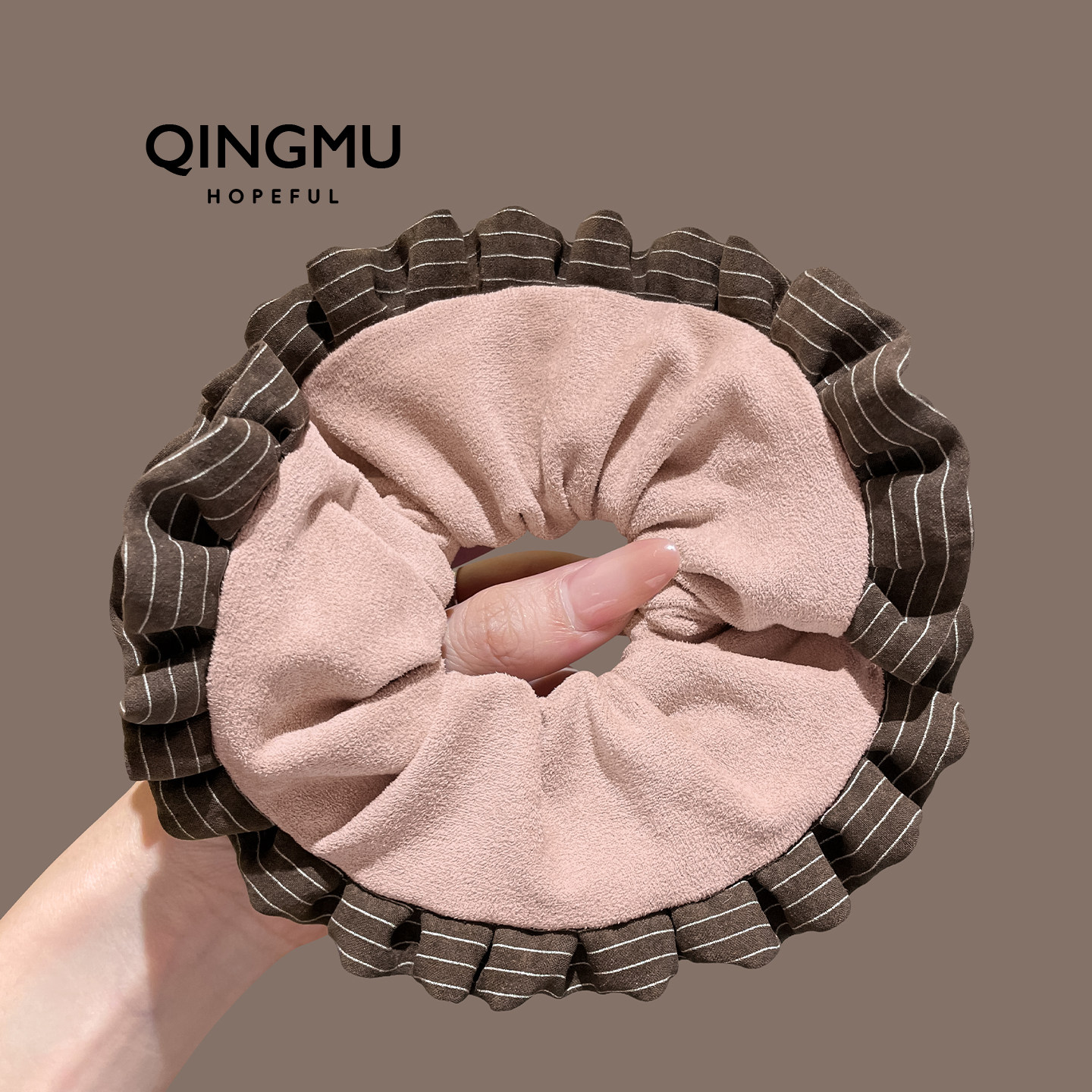 韩系粉色裙摆大肠发圈女高级感超大号扎马尾发绳百搭丸子头花发饰,饰品/流行首饰/时尚饰品新,发饰,淘宝优惠券,粉丝福利购,淘宝优惠卷