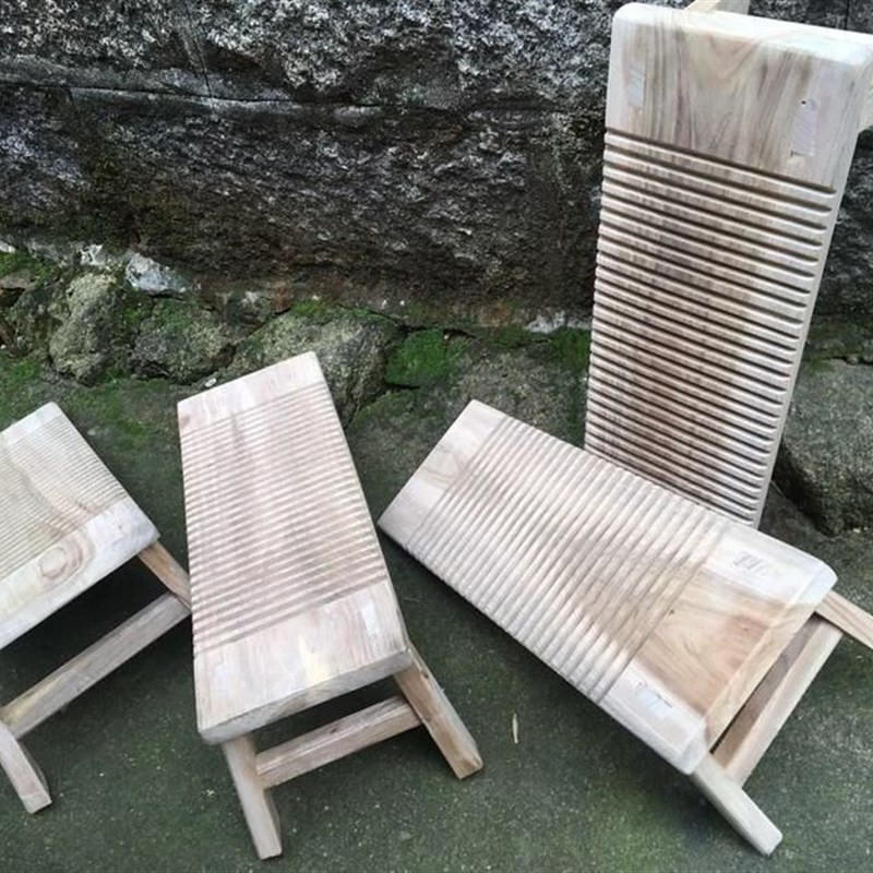 搓衣板可固定加厚实木搓衣板带脚大号有脚搓衣板坐着洗搓板香樟木
