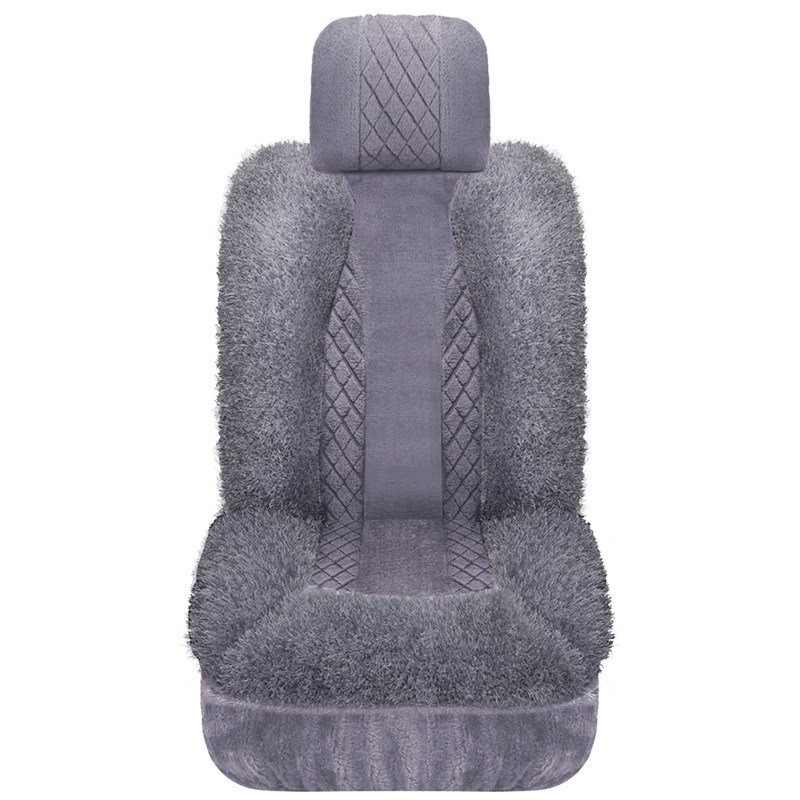 汽车坐垫秋冬北汽E130E1绅宝xx35x55d20D卡通毛绒可爱座