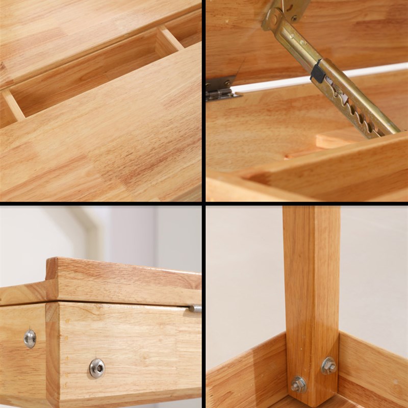 幼儿园实木抬头桌初小学美术课桌椅装儿童图书馆阅读绘画长方桌